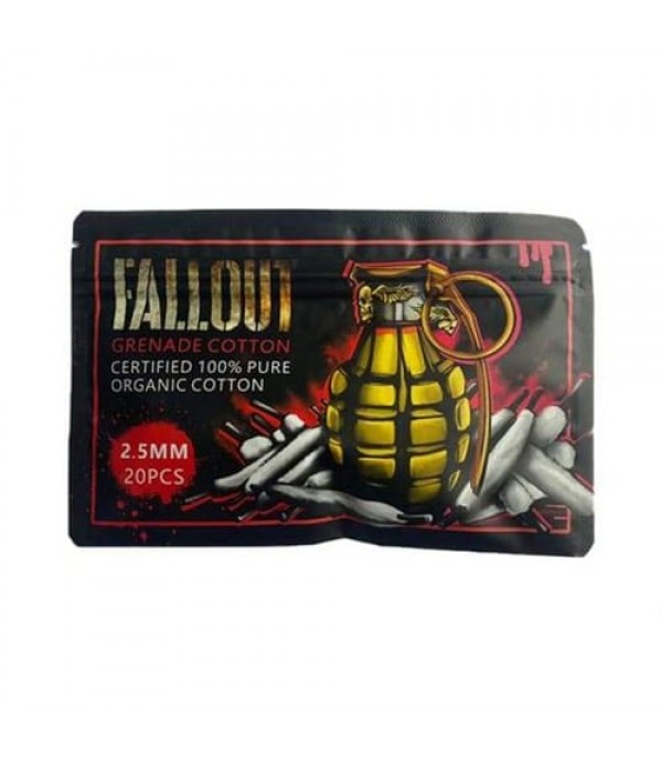 Grenade Premium Vape Cotton By Fallout Vape 2.5mm, 3mm & 6mm