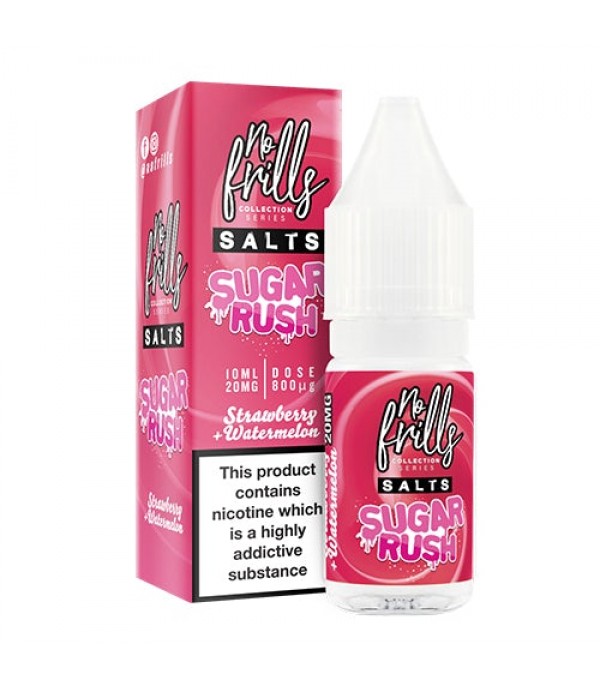 Strawberry Watermelon 10ml Nic Salt By No Frills Sugar Rush