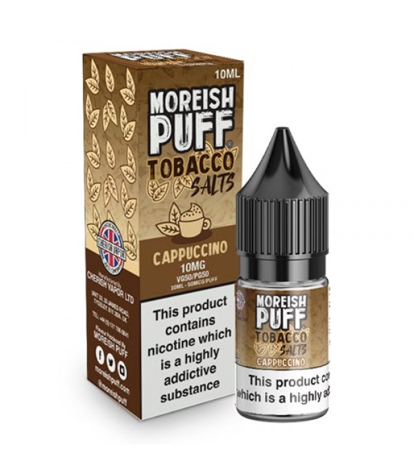 Cappuccino Tobacco Nic Salt By Moreish Puff 10ml