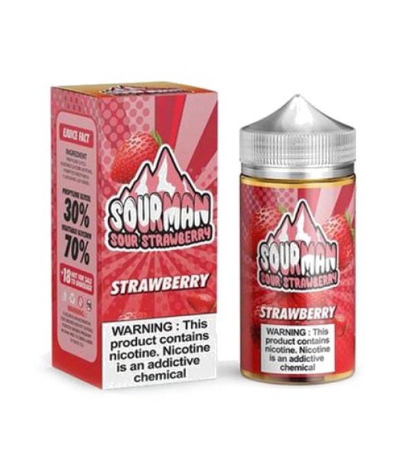Sour Strawberry 200ml Shortfill By Sour Man