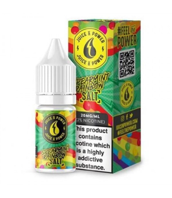 Spearmint Rainbow 10ml Nic Salt By Juice & Power