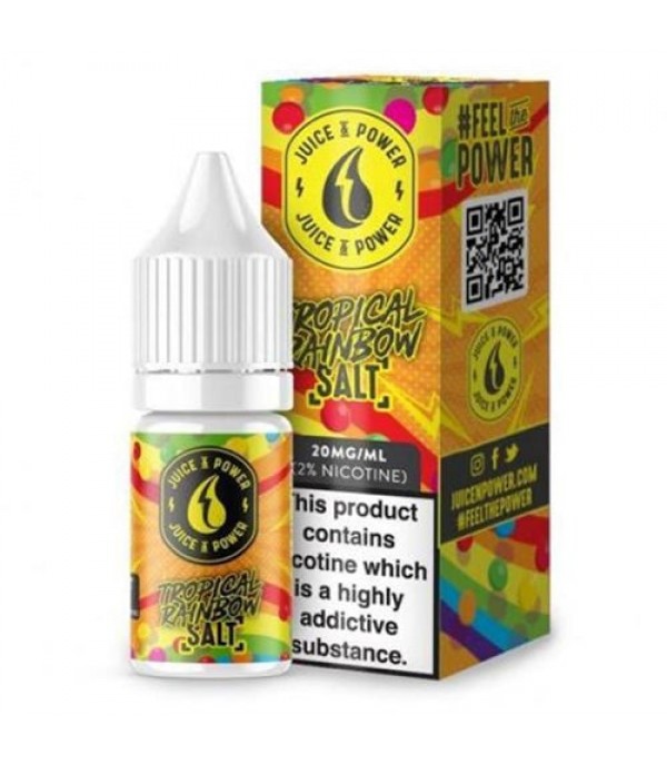 Tropical Rainbow 10ml Nic Salt By Juice & Power