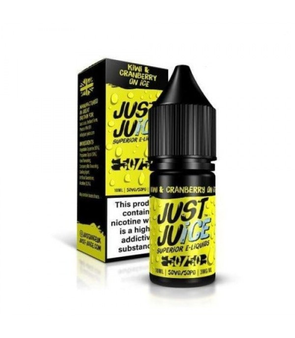 Kiwi & Cranberry On Ice By Just Juice 10ml Eliquid