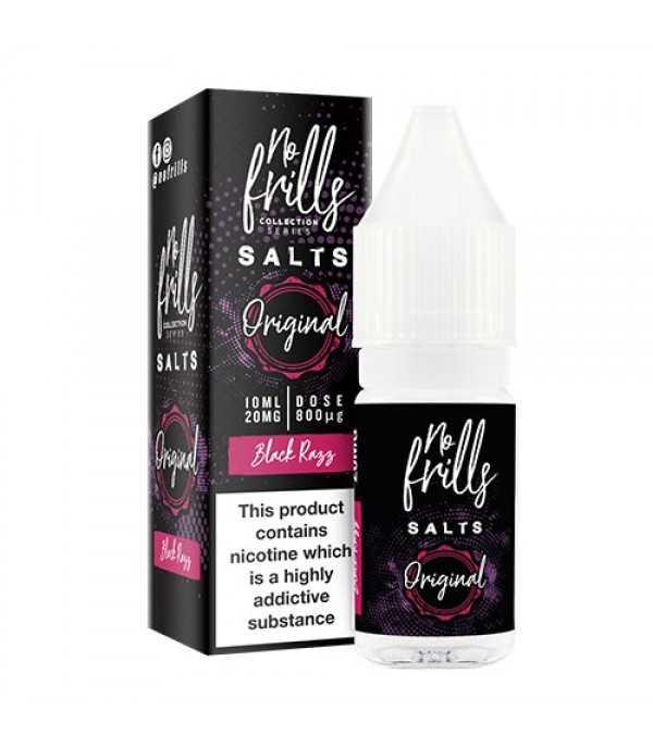 Black Razz 10ml Nic Salt By No Frills