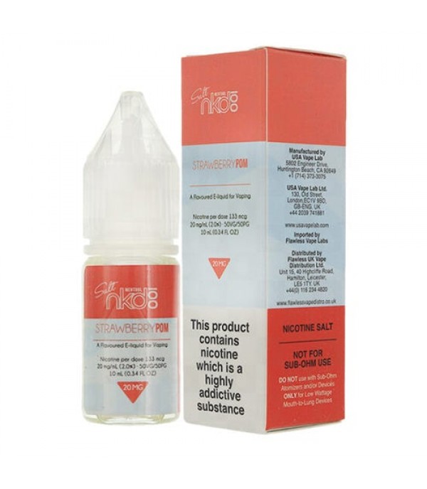 Strawberry Pom 10ml Nic Salt By Naked 100