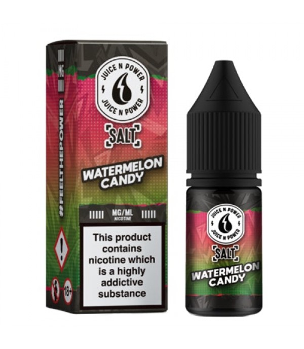 Watermelon Candy 10ml Nic Salt By Juice & Power