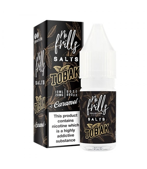 Caramel Tobak 10ml Nic Salt By No Frills