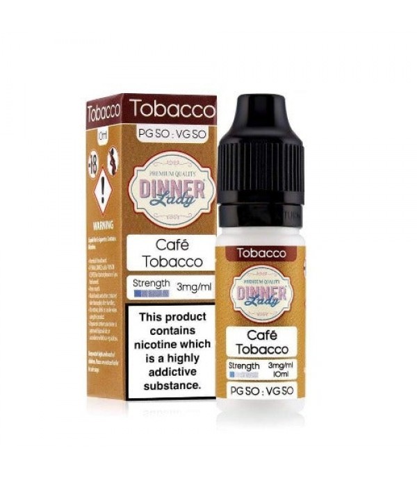 Dinner Lady Cafe Tobacco 10ml E Liquid