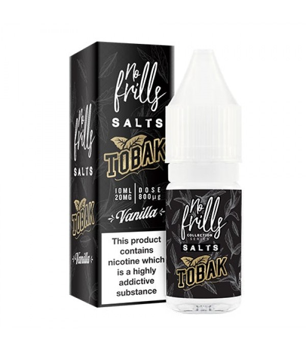 Vanilla Tobak 10ml Nic Salt By No Frills