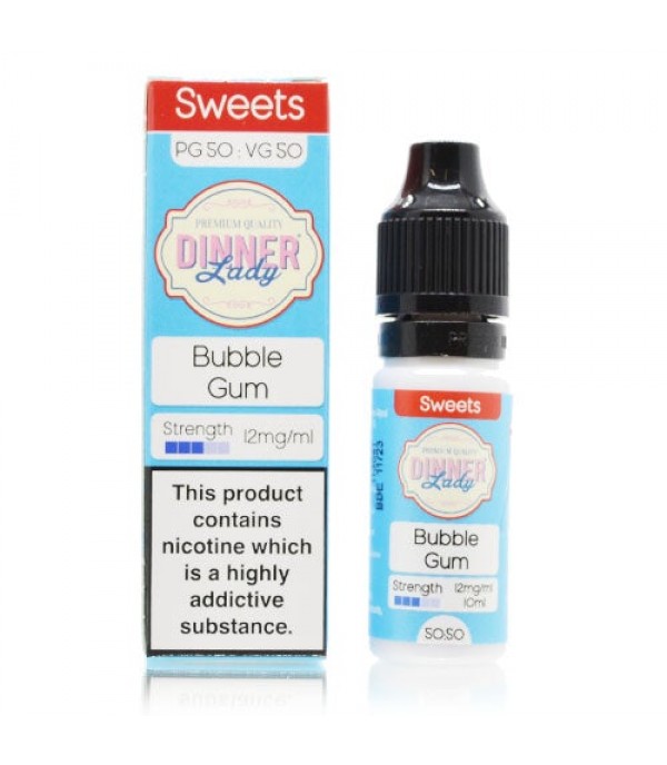 Bubble Gum 10ml E-liquid By Dinner Lady