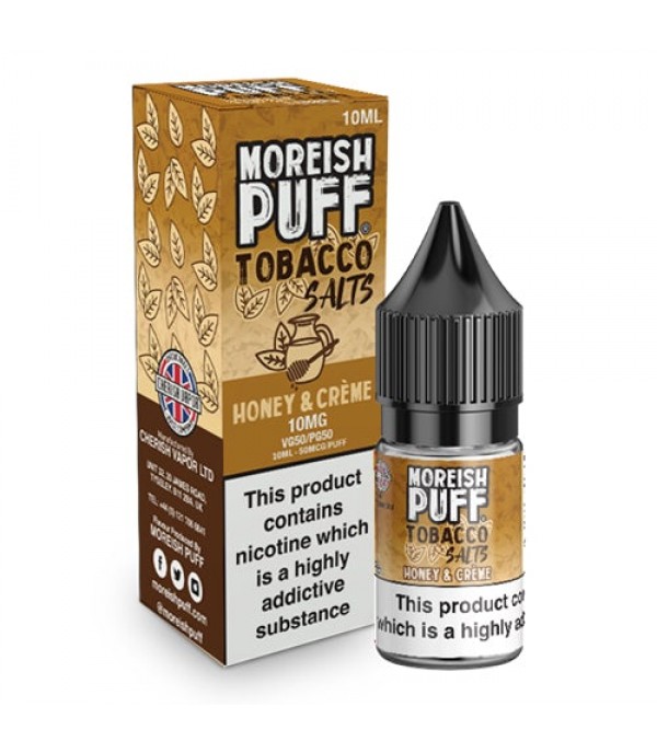 Honey Creme Tobacco Nic Salt By Moreish Puff 10ml