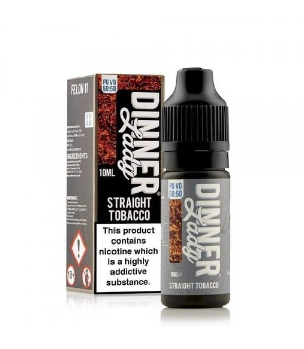 Dinner Lady Straight Tobacco 10ml E Liquid