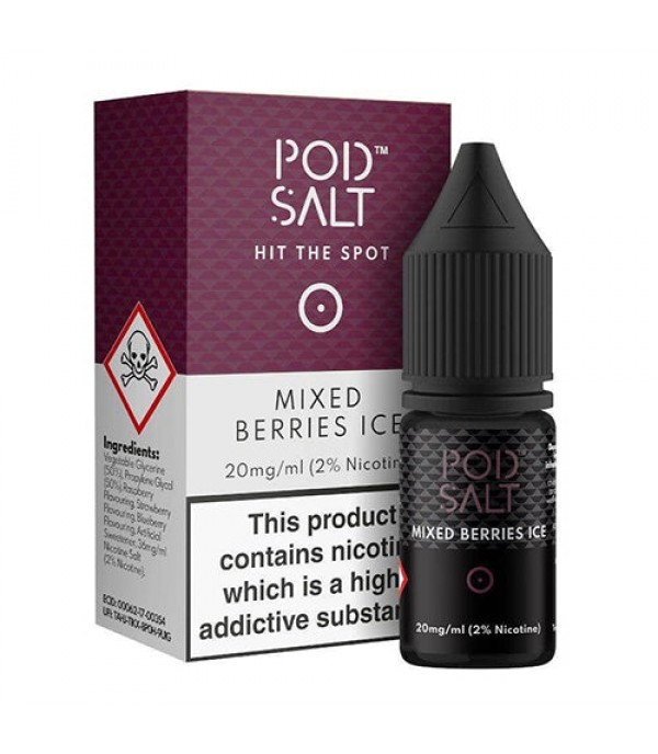 Mixed Berries Ice 10ml Nic Salt By Pod Salt