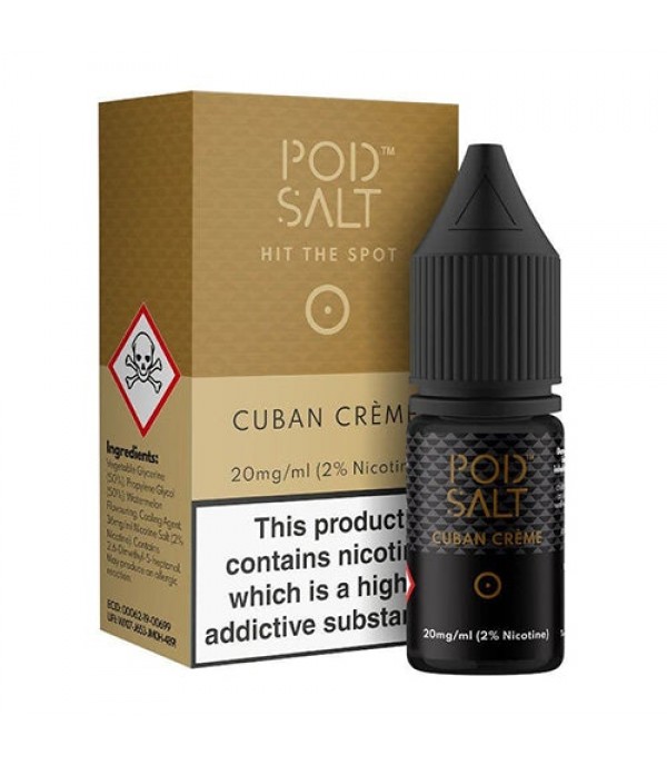 Cuban Creme 10ml Nic Salt By Pod Salt