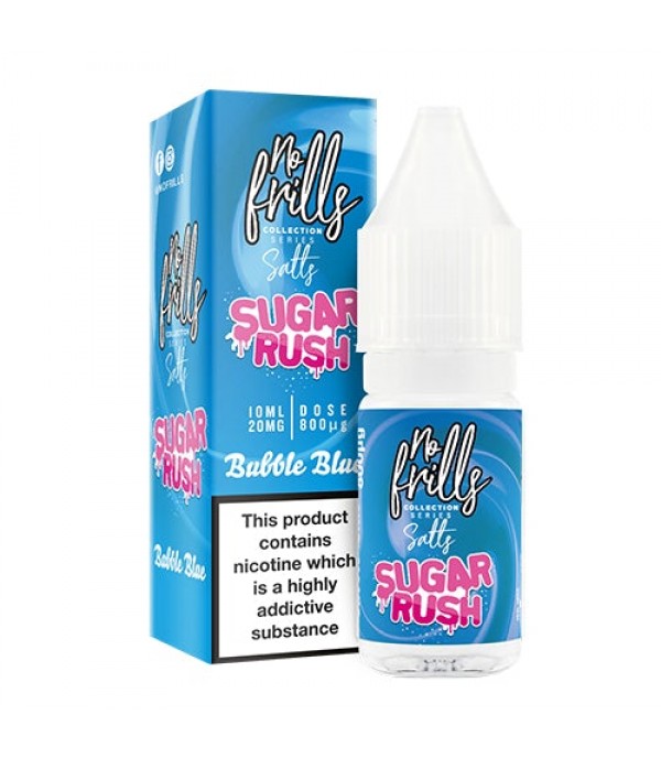 Bubble Blue 10ml Nic Salt By No Frills Sugar Rush