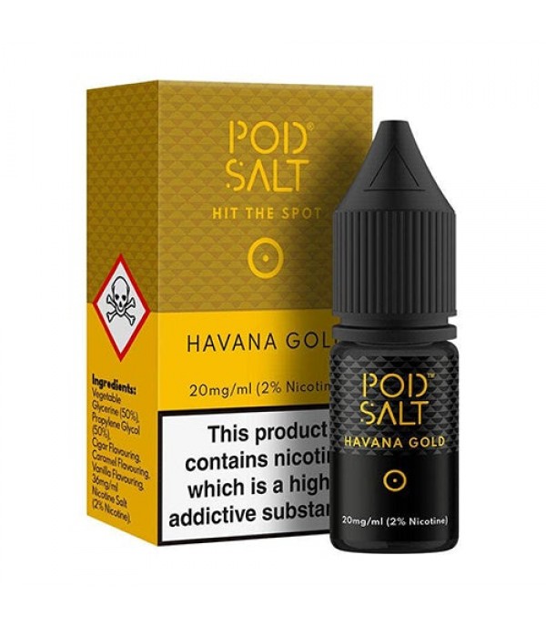 Havana Gold 10ml Nic Salt By Pod Salt