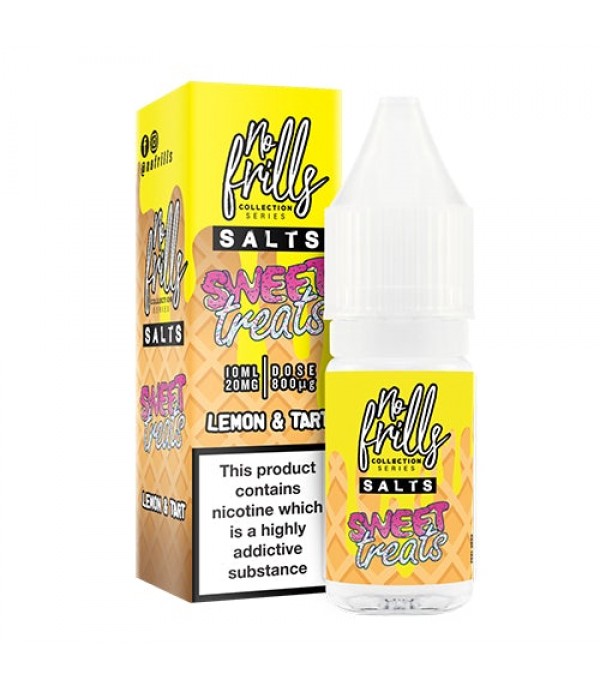 Lemon Tart 10ml Nic Salt By No Frills Sweet Treats