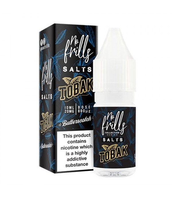 Butterscotch Tobak 10ml Nic Salt By No Frills