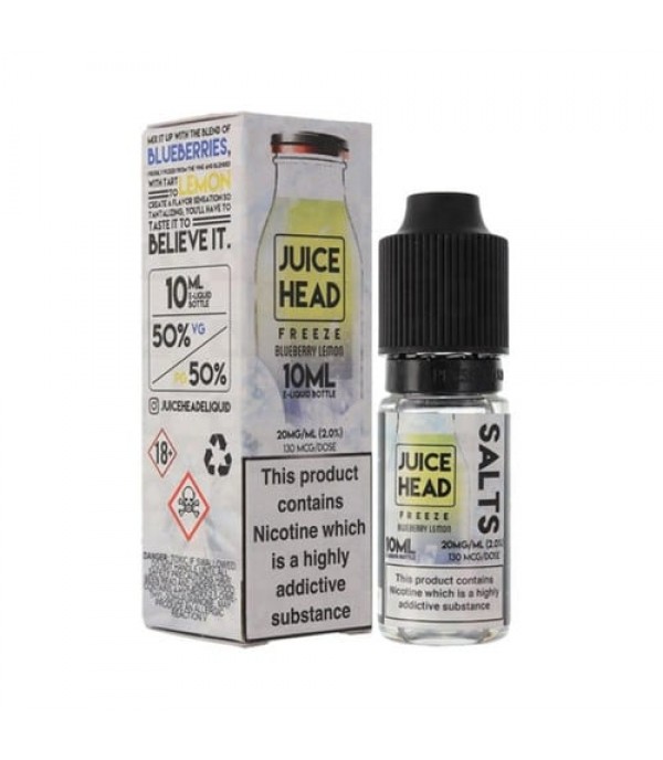 Blueberry Lemon Freeze 10ml Nic Salt By Juice Head