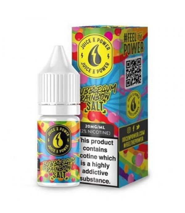 Bubblegum Rainbow 10ml Nic Salt By Juice & Power