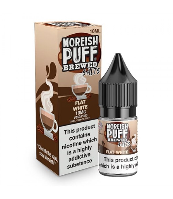 Flat White Nic Salt By Moreish Puff Brewed 10ml