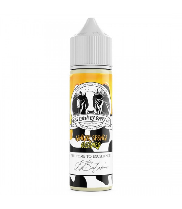 Ginger Sponge & Custard 50ml Shortfill By West Country Dairy Co