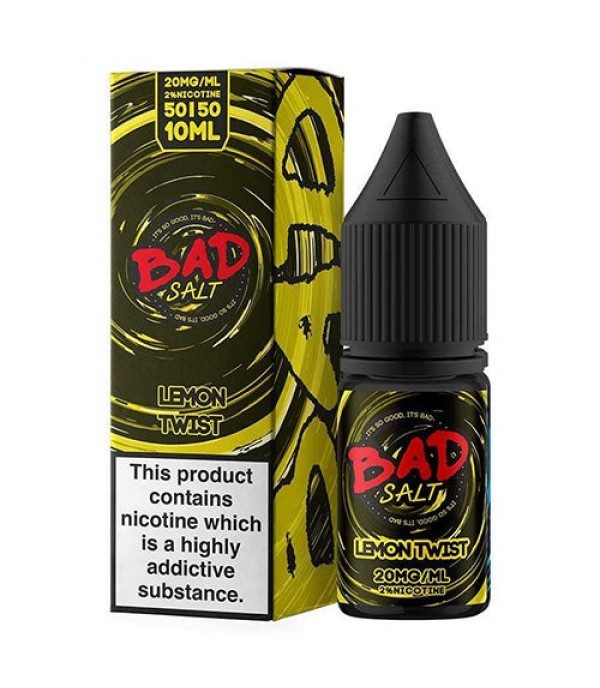 Lemon Twist 10ml Nic Salt By Bad Salt