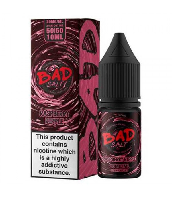 Raspberry Ripple 10ml Nic Salt By Bad Salt