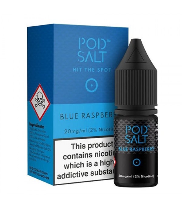 Blue Raspberry 10ml Nic Salt By Pod Salt