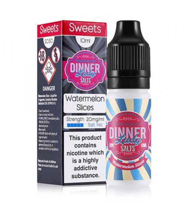 Watermelon Slices 10ml Nic Salt By Dinner Lady