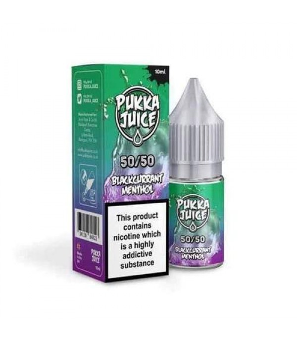 Blackcurrant Menthol By Pukka Juice 10ml E Liquid