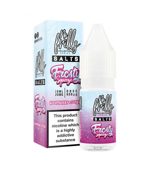 Raspberry Cooler 10ml Nic Salt By No Frills Frosty Squeeze