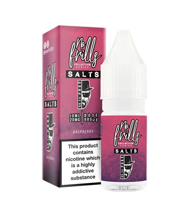Raspberry 10ml Nic Salt By No Frills 99.1% Pure