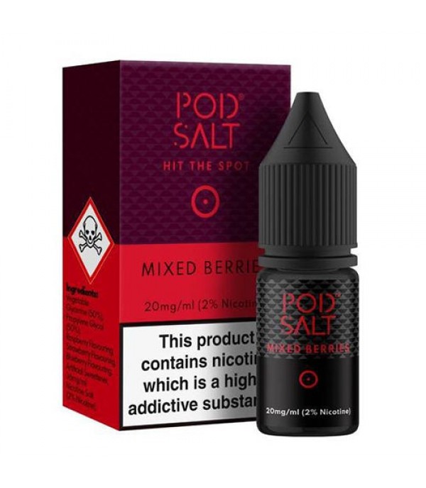 Mixed Berries 10ml Nic Salt By Pod Salt