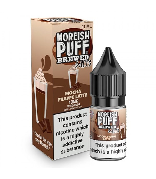 Mocha Frappe Latte Nic Salt By Moreish Puff Brewed 10ml