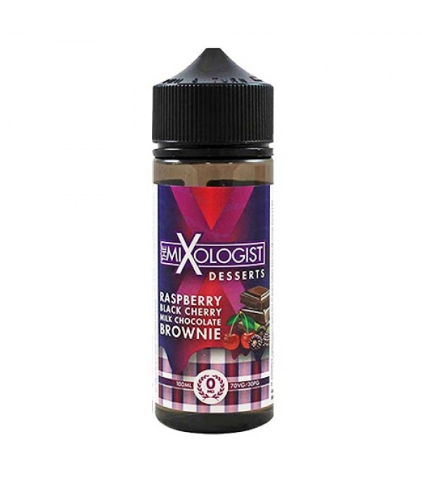 Raspberry Black Cherry Brownie 100ml Shortfill By The Mixologist Desserts