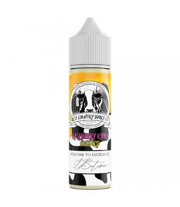 Raspberry Ripple Custard 50ml Shortfill By West Country Dairy Co