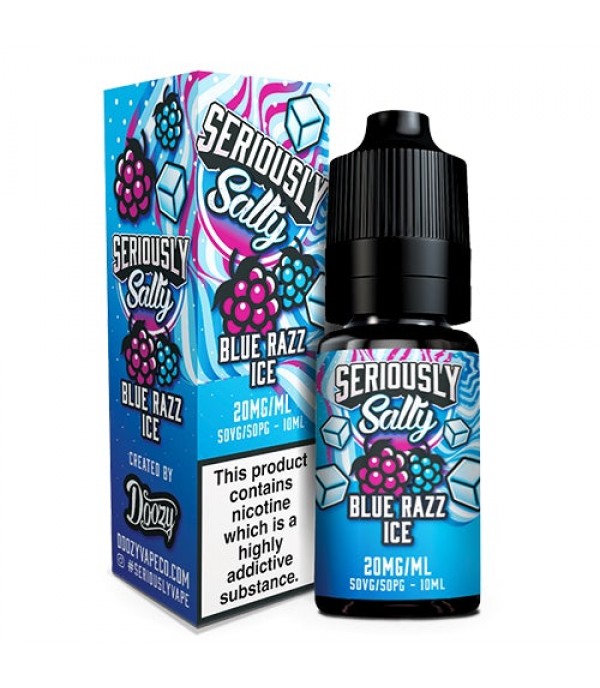 Blue Razz Ice 10ml Nic Salt By Seriously Salty