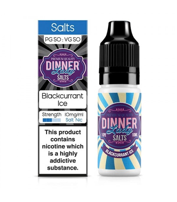 Blackcurrant Ice 10ml Nic Salt By Dinner Lady