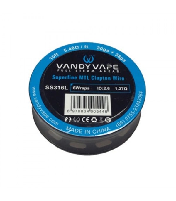 Superfine MTL Clapton Wire By Vandy Vape - 10ft